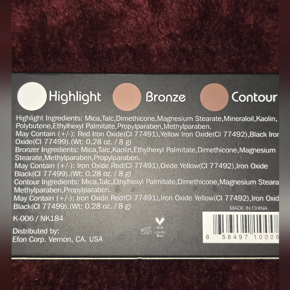 Prolux 3-in-1 Contour, Bronzer and Highlight Kit. NIB